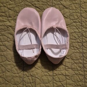 Pink Satin Ballet Flats